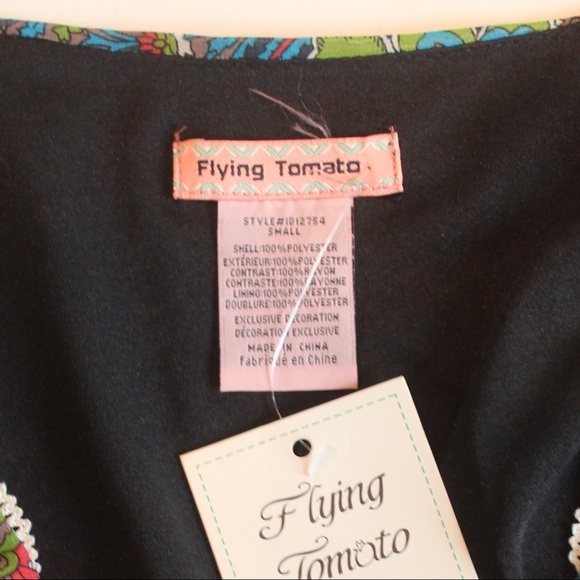 NWT Flying Tomato Boho Paisley VNeck Tunic Dress S - Picture 12 of 16